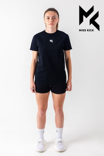 Miss Kick Womens Sandy Black T-Shirt (M88096) | £22