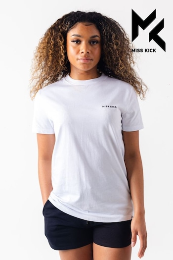 Miss Kick Womens Esme White T-Shirt (M88099) | £22