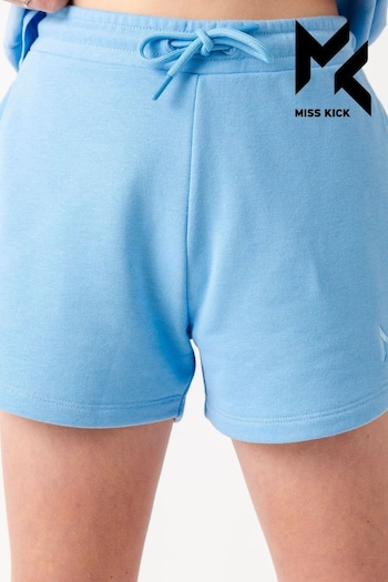 Miss Kick Girls Pale Blue Lion Lounge embroidered Shorts (M88131) | £22