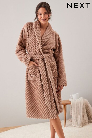 Neutral Carved Dressing Gown (M88238) | £32