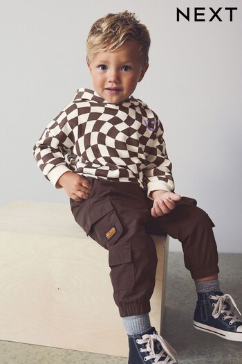 Brown Multi Pocket Cargo Tape Trousers (3mths-7yrs) (M88243) | £16 - £18