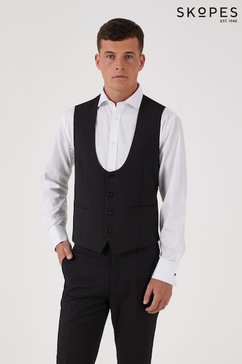 Skopes Milan Black Scoop Suit Waistcoat (M88367) | £45