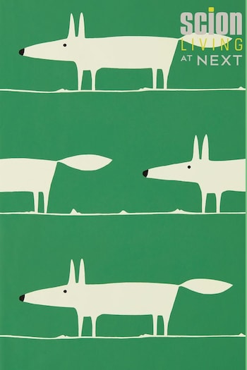 Scion Green Mr Fox Wallpaper (M88528) | £48