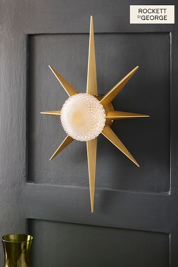 Rockett St George Gold Starburst Wall Light (M88681) | £100