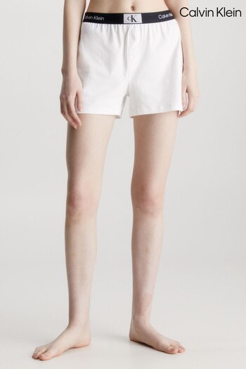 Calvin Klein White 1996 Lounge Sleep Shorts (M88963) | £45