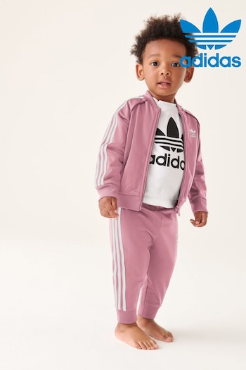 adidas Originals Infant Pink Adicolor SST Tracksuit (M89010) | £35