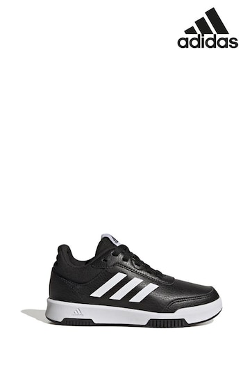 adidas Black/White Sportswear Tensaur Sport Training Lace Kids Trainers (M89208) | £28 - £30