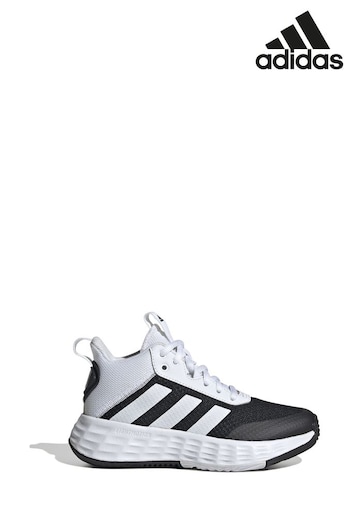 adidas Black/White Ownthegame 2.0 Kids Trainers (M89213) | £38