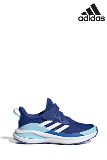 adidas Multi/Navy adidas Kids FortaRun Sport Running Elastic Lace and Top Strap  Trainers (M89348) | £38