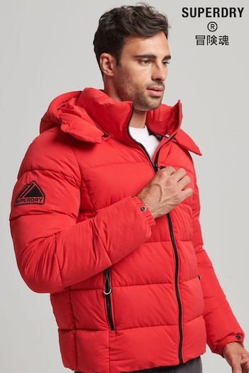 Superdry Red Microfibre Mountain Puffer Jacket (M89532) | £85