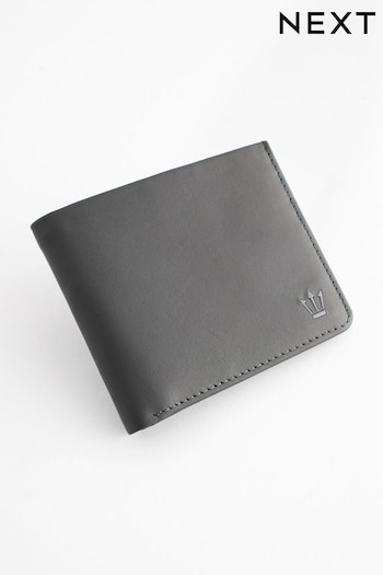 Grey Leather Bifold Wallet (M89645) | £22
