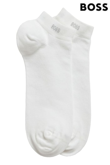 BOSS White Ankle Socks 2 Pack (M89702) | £13