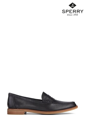 Sperry Black Seaport Penny Loafers (M89762) | £42