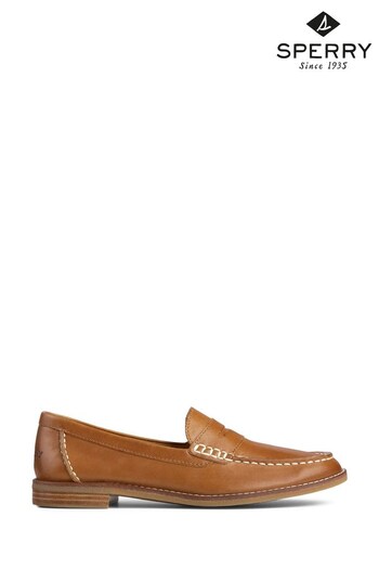 Sperry Brown Seaport Penny Loafers (M89784) | £85