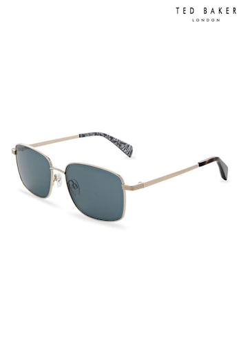 Ted Baker Classic Metal Rectangular Sunglasses with Adjustable Nose Pads (M90099) | £75