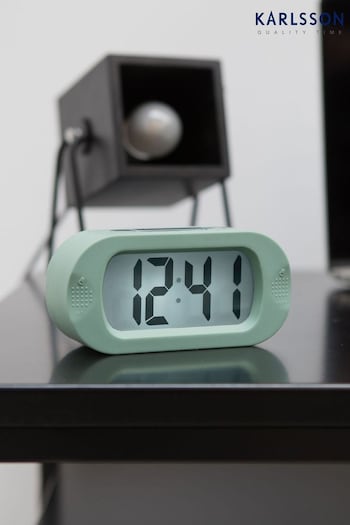 Karlsson Green Copper LED Mirror Alarm Clock (M90491) | £33
