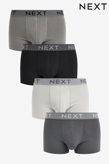 Mixed Grey 4 pack Hipster Boxers (M90577) | £24