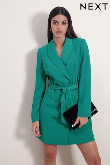 Green Tailored Tuxedo Blazer Dress (M90581) | £78