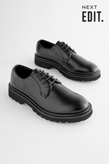 Black EDIT Chunky Derby Shoes (M90595) | £45