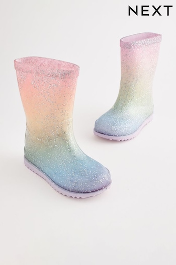 Pastel Rainbow Glitter Wellies (M90878) | £9 - £11
