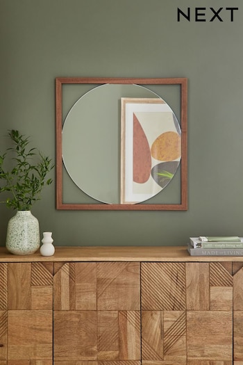 Bronx Framed Round Wall Mirror (M91049) | £75