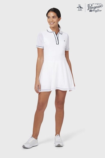 Original Penguin Tennis Ladies Veronica White Dress (M91202) | £70