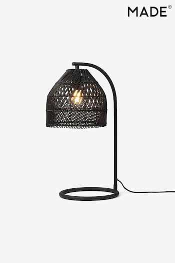 MADE.COM Black Rattan Java Table Lamp (M91260) | £99