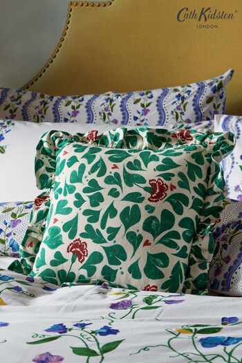 Cath Kidston Jade Green Marble Hearts Cushion (M91431) | £35