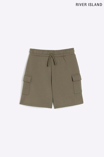River Island Khaki Green Boys Cargo Shorts (M91744) | £14 - £22