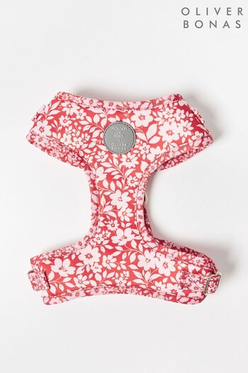 Oliver Bonas Pink Hounds of Eden Floral Print Dog Harness Medium (M91790) | £40