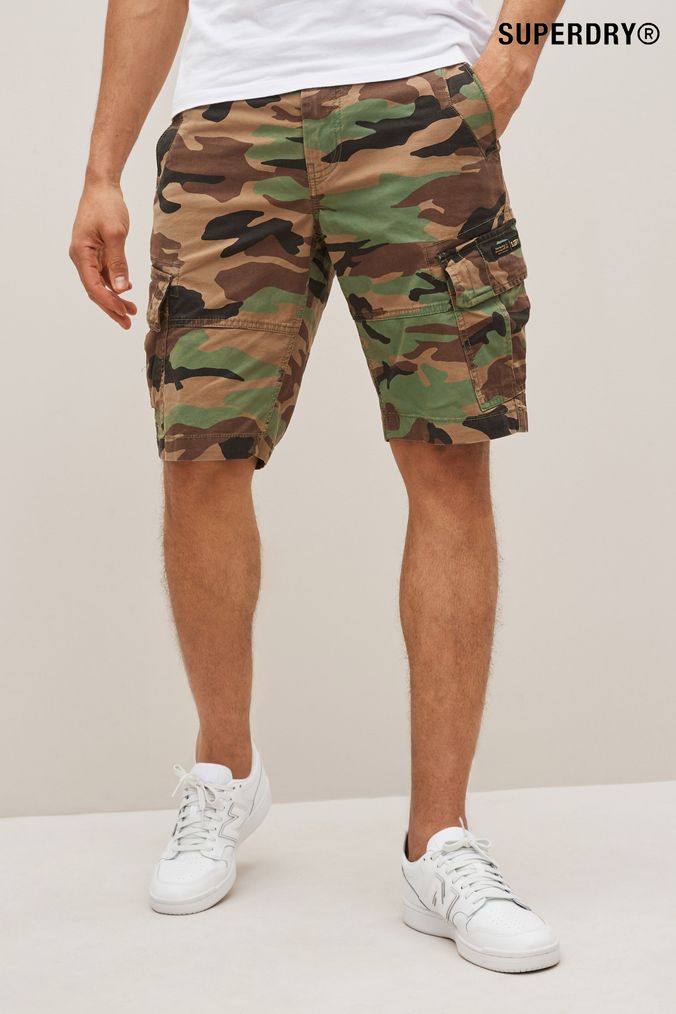 Buy Men s Brown Cargo Shorts Online Next UK