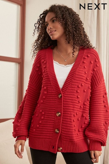 Red Cosy Knit Cardigan (M92100) | £39