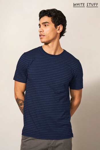 White Stuff Blue Interest Stripe T-Shirt (M92305) | £28