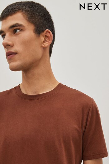 Clay Red Relaxed Essential Crew Neck T-Shirt (M92420) | £9.50