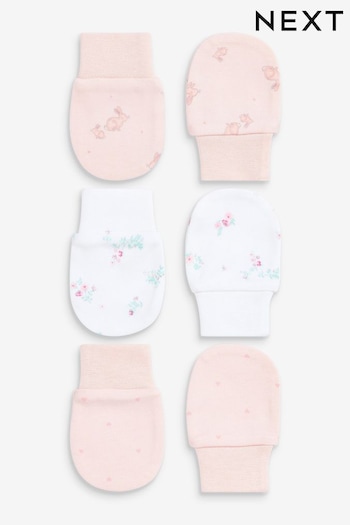 Pink Baby Scratch Mitts 3 Pack (M92651) | £3.50