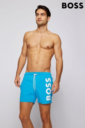 BOSS Light Blue Octopus Swim Shorts (M93120) | £59