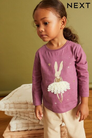 Ballerina Bunny Long Sleeve T-Shirt (3mths-7yrs) (M93308) | £8 - £10