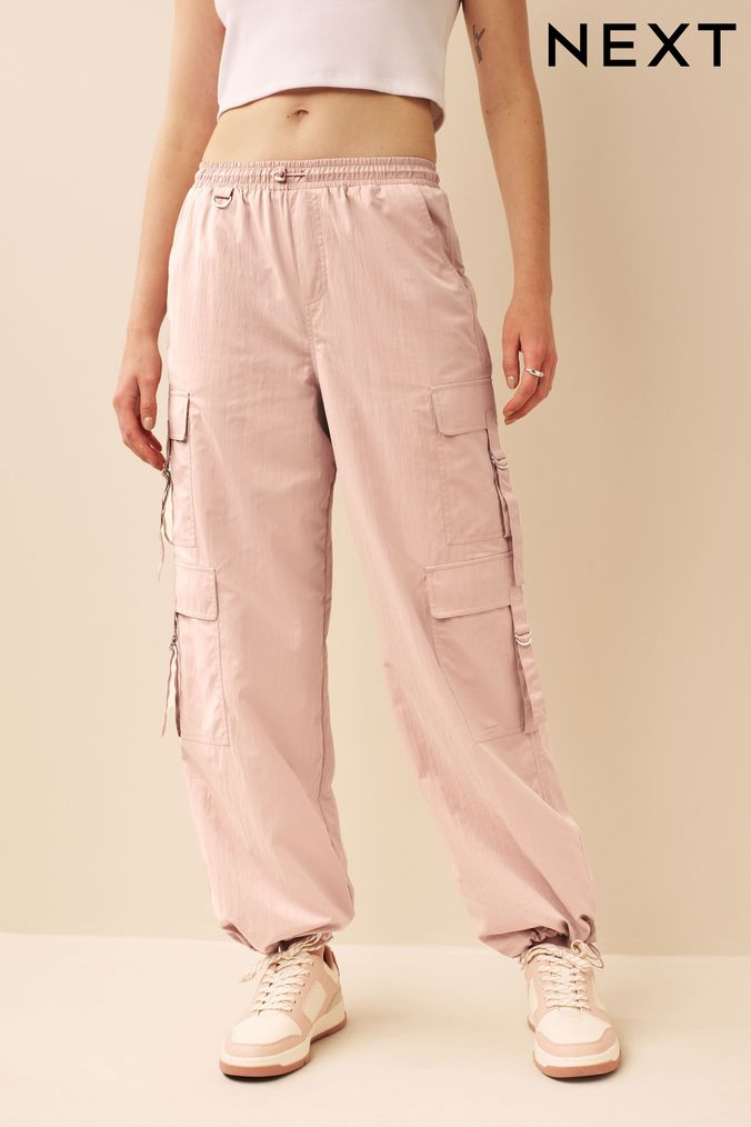 Monki wide leg trousers in light pink | ASOS