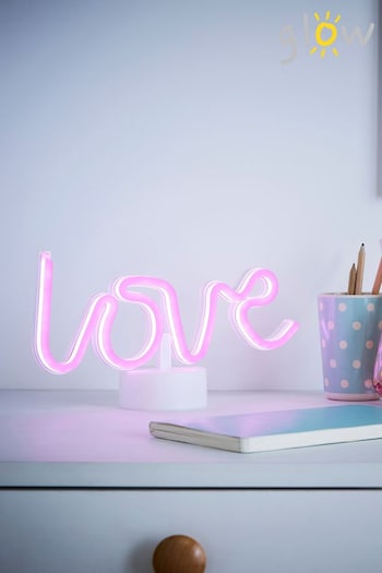 glow Pink Neon Love Table Light (M93344) | £10
