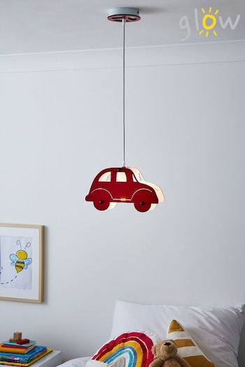 glow Red Car Pendant Ceiling Light Lamp (M93351) | £30