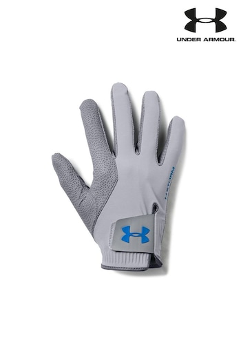 Under Armour Grey/Blue Golf Storm Gloves (M93395) | £22