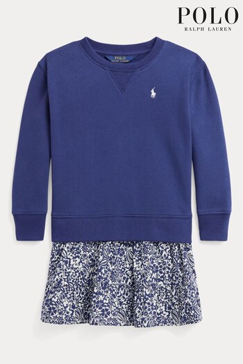 Polo Ralph Lauren Blue Jumper and Skirt Dress (M93443) | £48 - £50