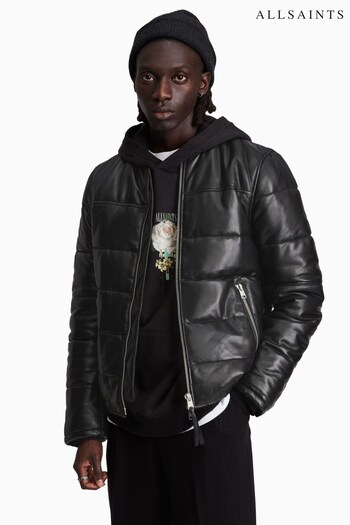 AllSaints Black Russel Puffer Jacket (M93617) | £399