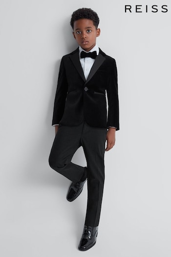 Reiss Black Knightsbridge Junior Tuxedo Trousers fait (M94197) | £48