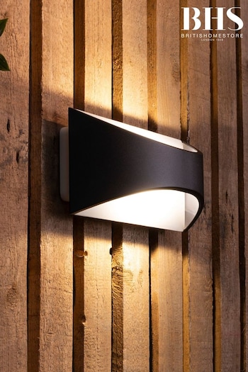 BHS Black Stroud 6W LED Outdoor Wall Light (M94232) | £50
