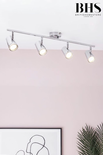 BHS Silver Freya Bar Bathroom Ceiling Light (M94240) | £65