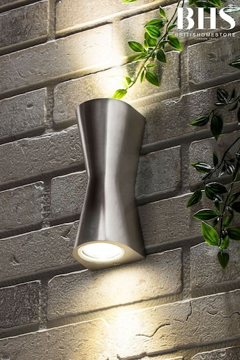 BHS Silver Skye Double Cone Wall Light (M94311) | £25