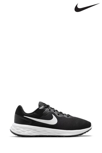 Nike Black Revolution 6 Running Trainers (Extra Wide) (M94674) | £30