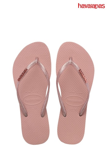 Havaianas Slim Logo Metallic Sandals (M95066) | £32