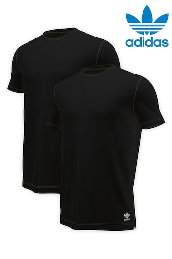 adidas shadow Black Comfort Flex Cotton Black T-Shirt 2 Pack (M95879) | £28